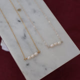 Pearl wrapped Necklaces