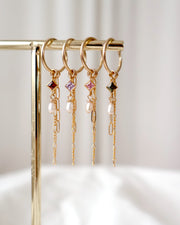 Diamond Birthstone Hoops