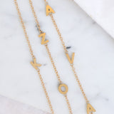 Seamless Initial Bracelet
