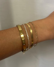 Teardrop Cut Tennis Bracelet