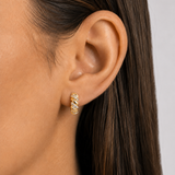 Luxe Twisted Zircon Hoops