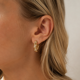 Luxe Twisted Zircon Hoops