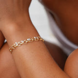 Mixed Cluster Gem Bracelet
