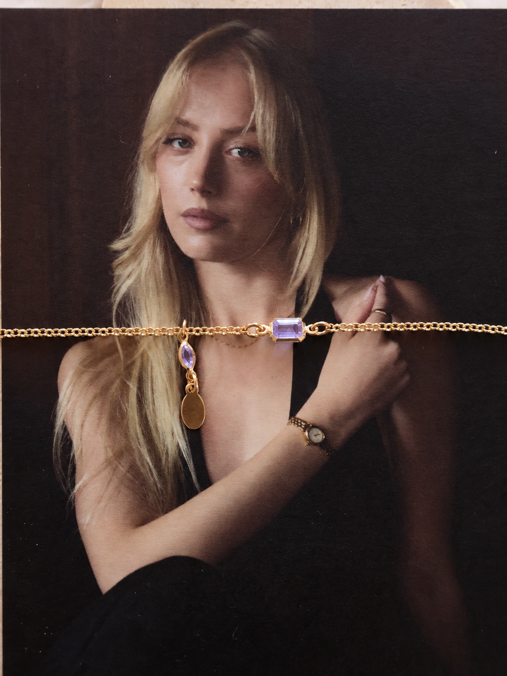 Gem Dangling Necklace