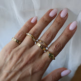 Minimal CZ Sunshine Ring