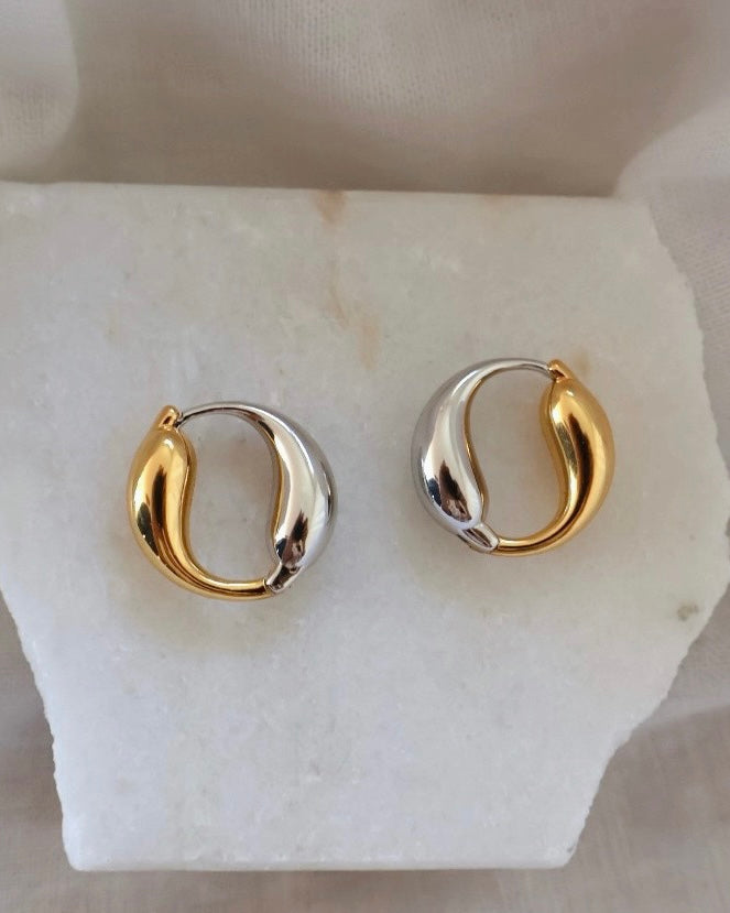 Mixed Metal Hoops