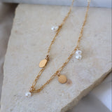 Pearl & Coin Dangling Anklet