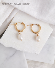 Pearl Small Hoops