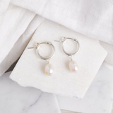 Pearl Small Hoops