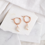 Pearl Small Hoops