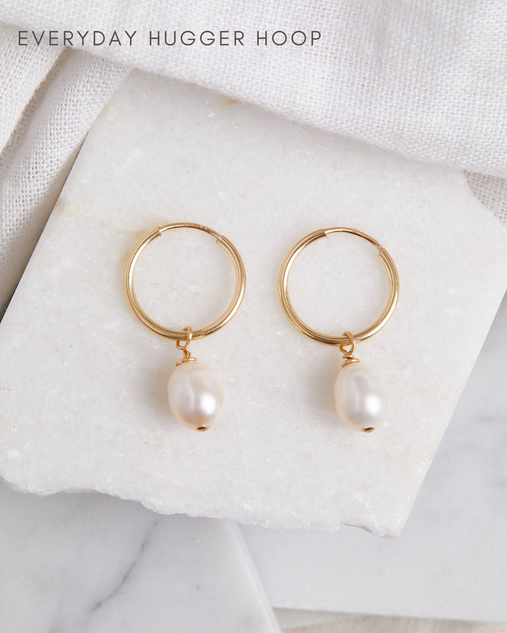 Pearl Small Hoops