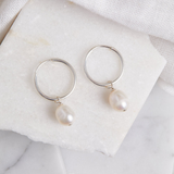 Pearl Small Hoops