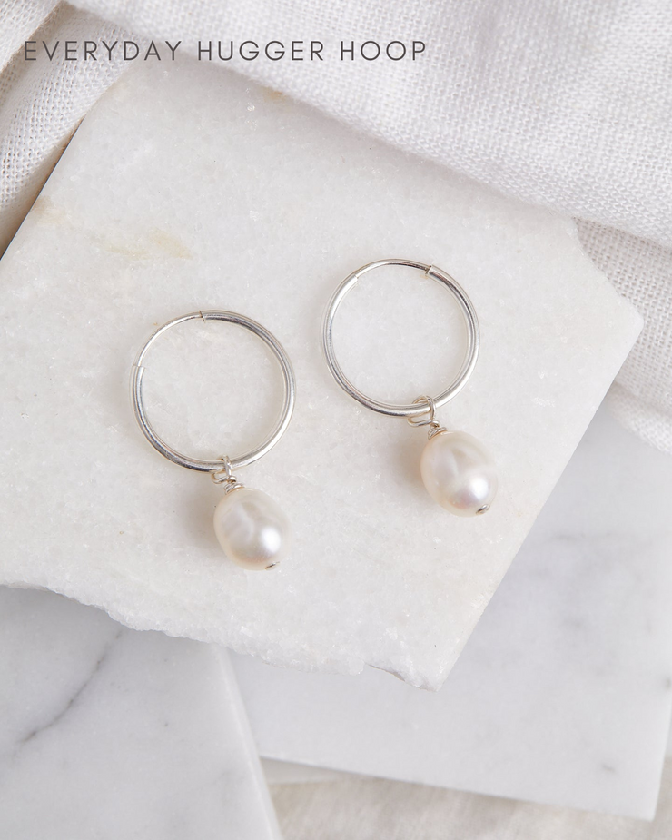Pearl Small Hoops