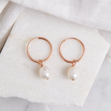 Pearl Small Hoops