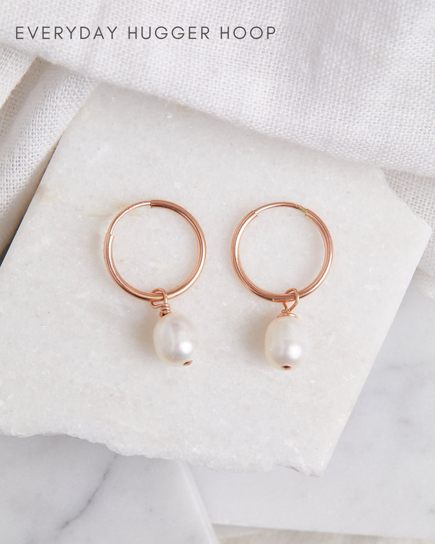 Pearl Small Hoops