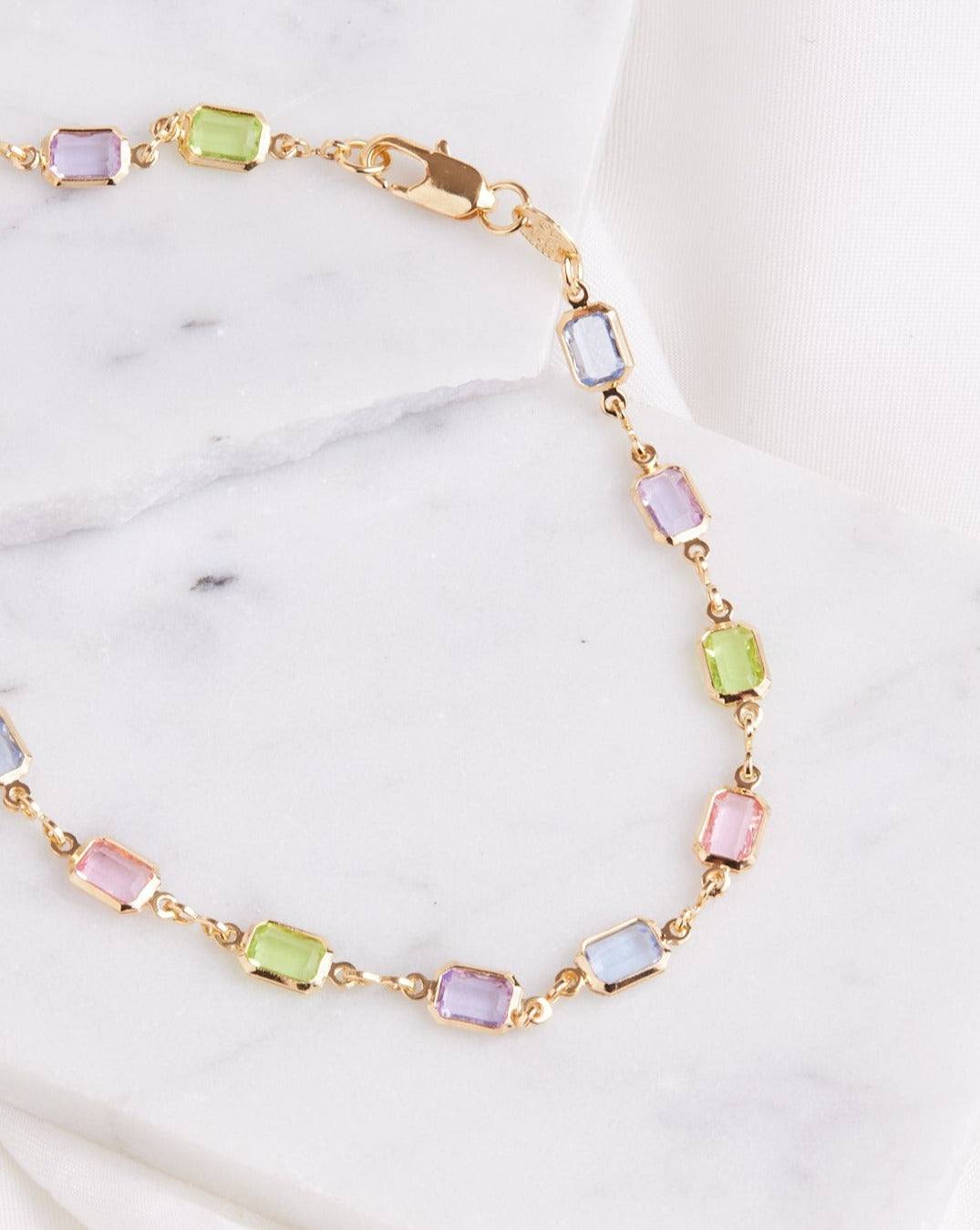 Gem Linked Necklace