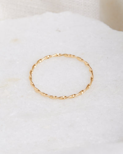 Solid Gold Twisted Band
