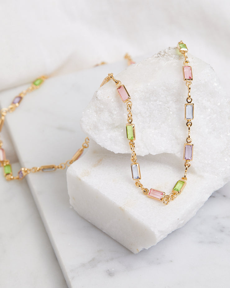 Gem Linked Necklace