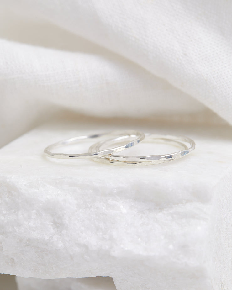 Hammered Stacking Ring