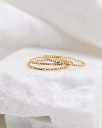 Twisted Stacking Ring