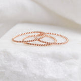 Rose Gold Filled Twisted Stack Ring