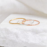 Sparkle Stacking Ring (2 Piece Set)
