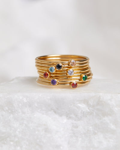 Gem Birthstone Ring