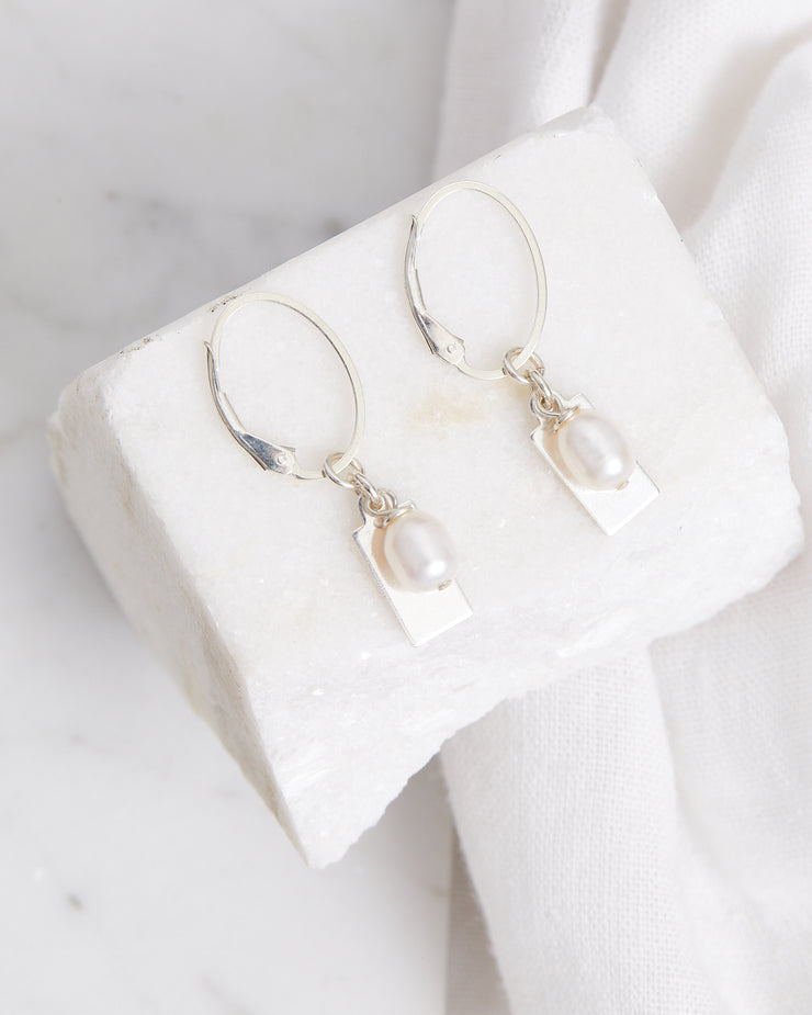 Pearl & Disc Cluster Earrings