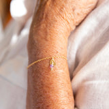 Initial & Birthstone Bracelet