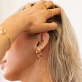 Lily Double Hoop