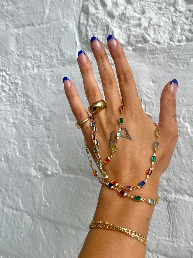 Gem Linked Necklace