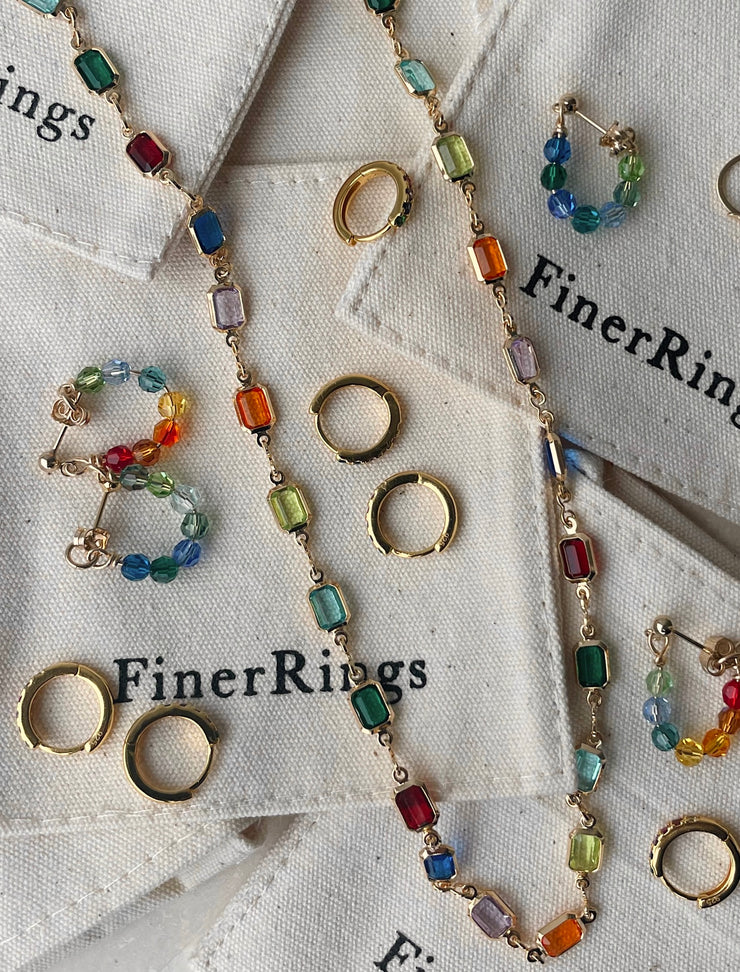Gem Linked Necklace