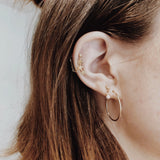 Dangling Pearl Studs