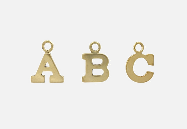 Add Alphabet Letter Charm