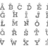 Add Alphabet Letter Charm