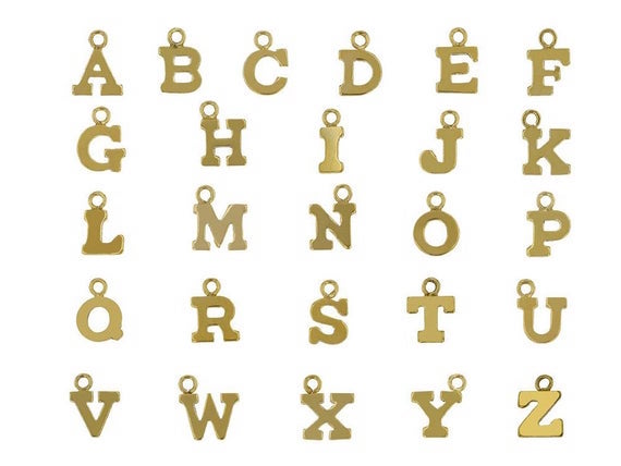 Add Alphabet Letter Charm