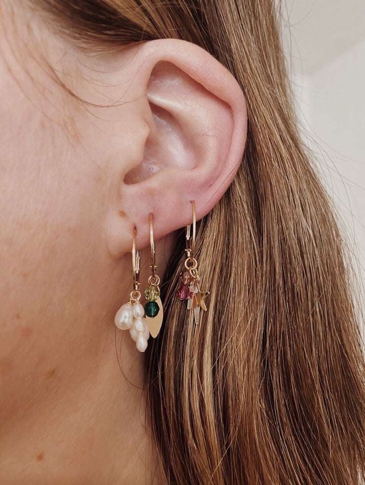 Pearl Cluster Earrings