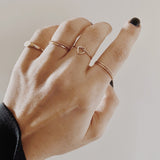 Sparkle Stacking Ring (2 Piece Set)