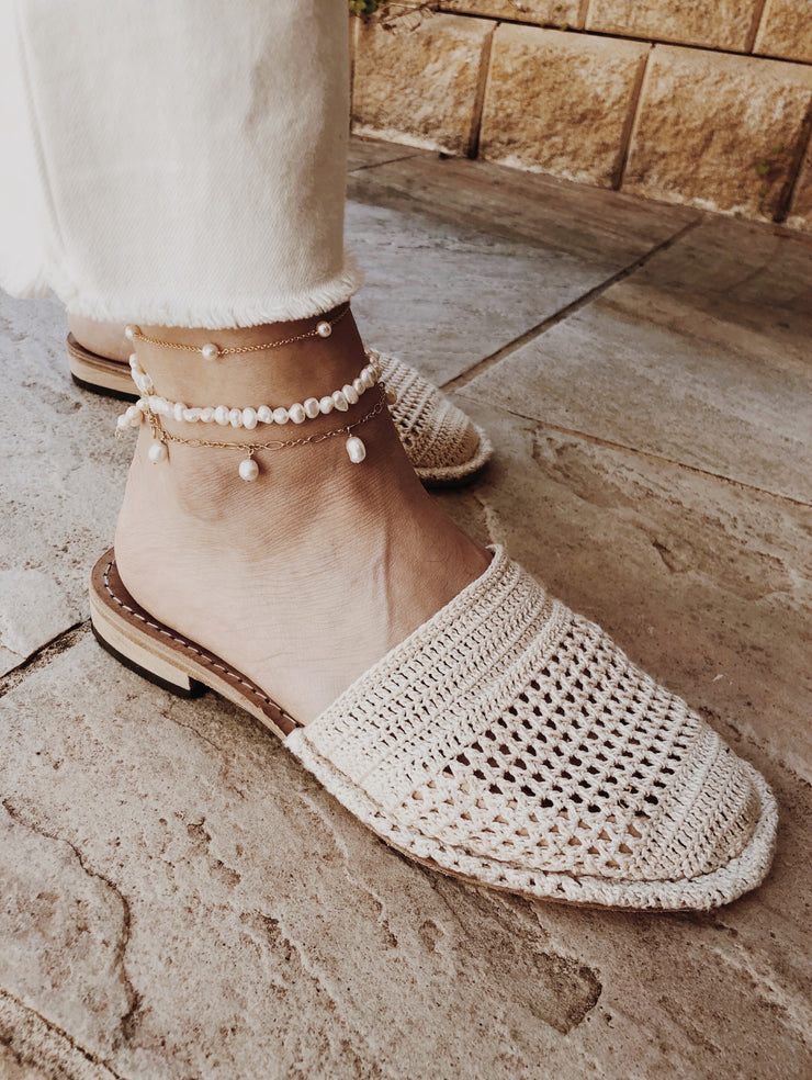 Tiny Pearl Anklet