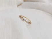 Solid Gold Cluster Ring