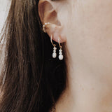 Trio Pearl Hoops