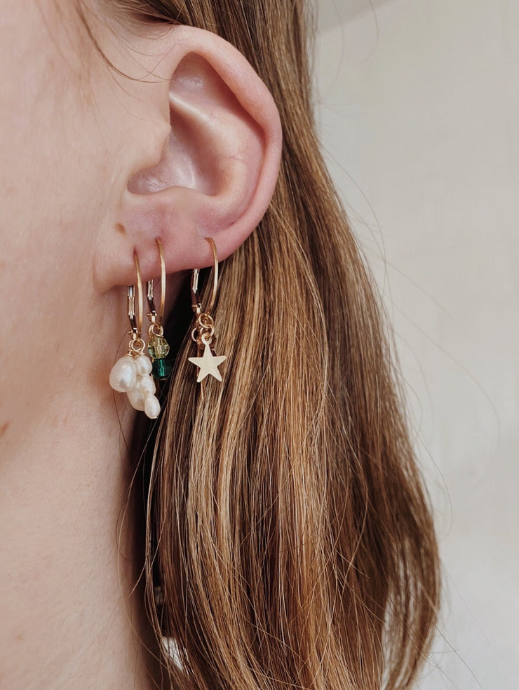 Pearl Cluster Earrings