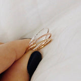Sparkle Stacking Ring (2 Piece Set)