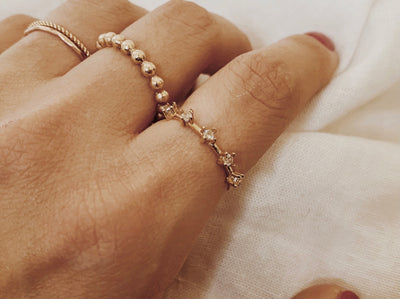 Stainless Cluster Ring