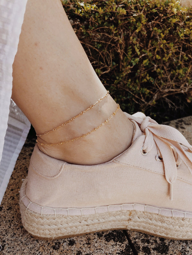 Bar Linked Anklet