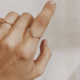 Chevron Gemstone Ring