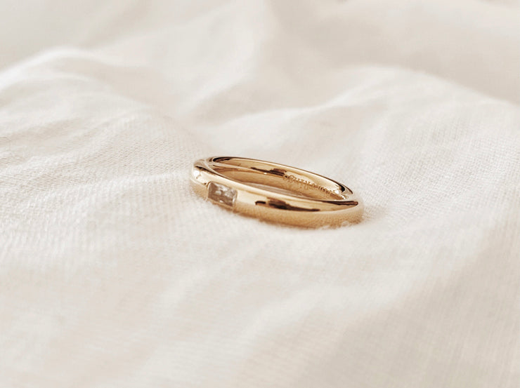 Thick Baguette Ring