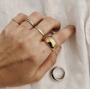 Chunky dome ring discount