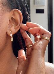 Pearl and Coin Studs