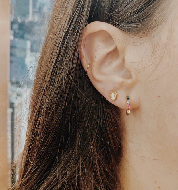 Rainbow Huggy Hoops
